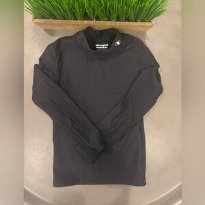 Champion Black Long Sleeve Active Wear Shirt with collar Size XS 5/6